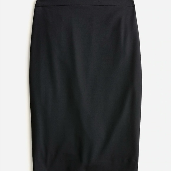 JCrew No. 2 Wool Pencil Skirt in black size 0. - Picture 4 of 7